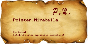 Polster Mirabella névjegykártya